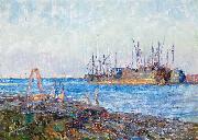Frederick Mccubbin Ships, Williamstown by Frederick McCubbin Germany oil painting artist